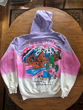 Warren Lotas Lost Lands Las Vegas ombré Hoodie rare